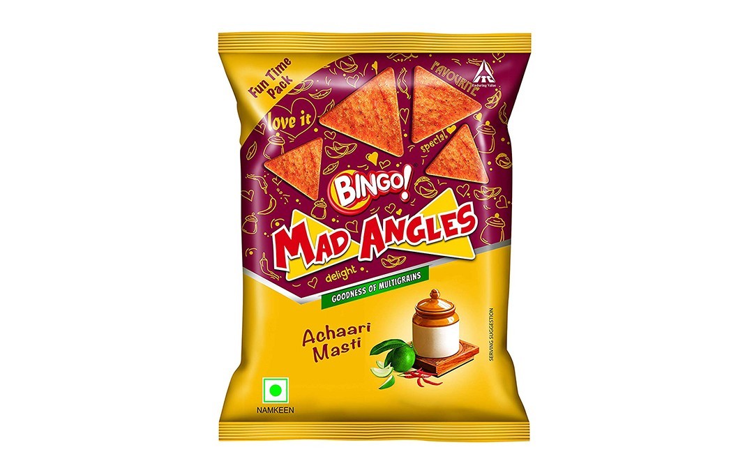 Bingo Mad Angles Achaari Masti    Pack  163 grams